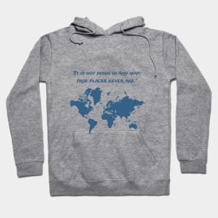 Travel Map with a Quote Hoodie